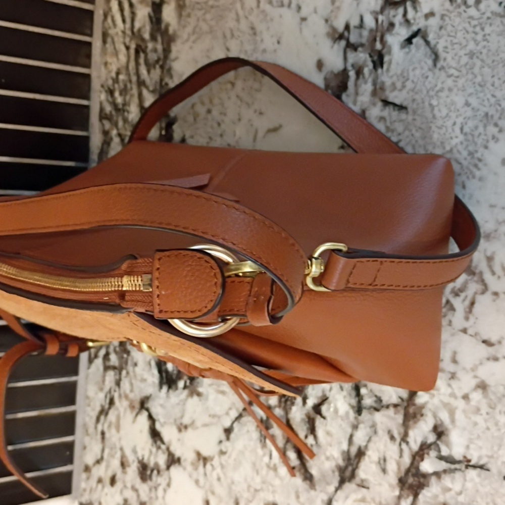 NWT See By Chloe Joan Leather Crossbody NWT In Tan - Picture 5 of 9